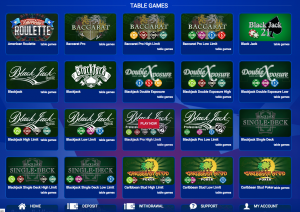 casino table games