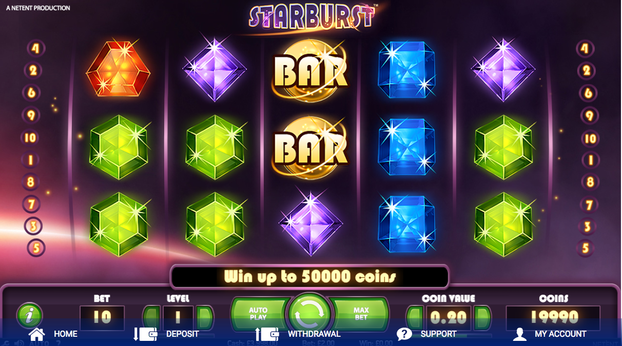 starburst 100 free spins